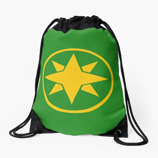 Green Samurai Ranger Drawstring Bag