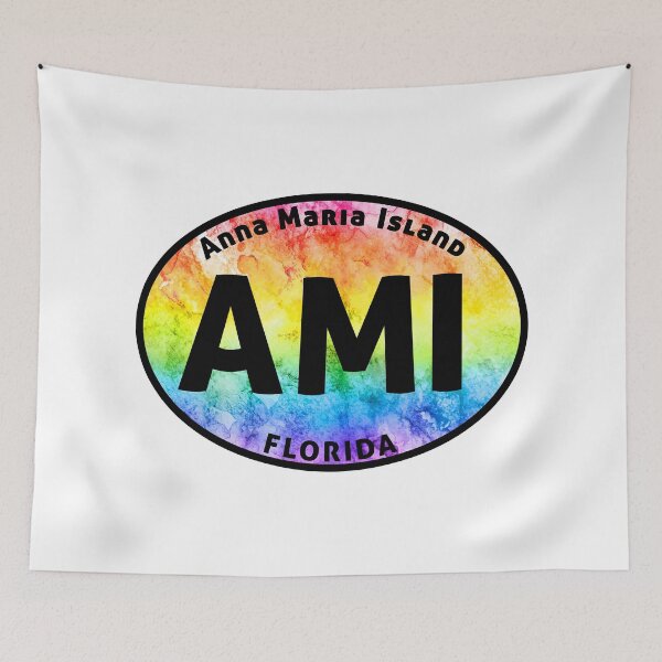 Item preview, Anna Maria Island Florida Euro Oval Tye Dye designed and sold by DESTINATIONS DECAL.