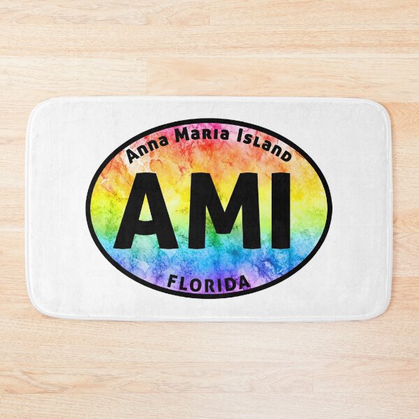 Item preview, Anna Maria Island Florida Euro Oval Tye Dye designed and sold by DESTINATIONS DECAL.