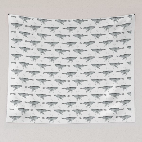 Item preview, Humpback Whales Pattern designed and sold by Greengate Images.
