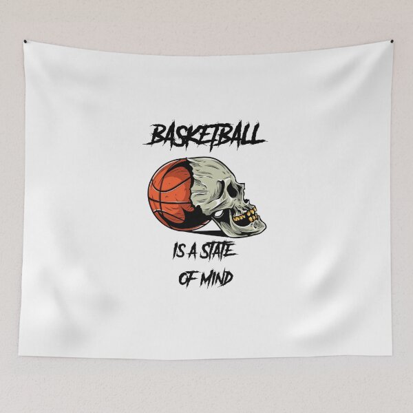 Item preview, Basketball is a state of mind-skull-basketball designed and sold by BamzArt.