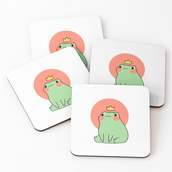 Item preview, cute frog in crown designed and sold by etherealvibes.