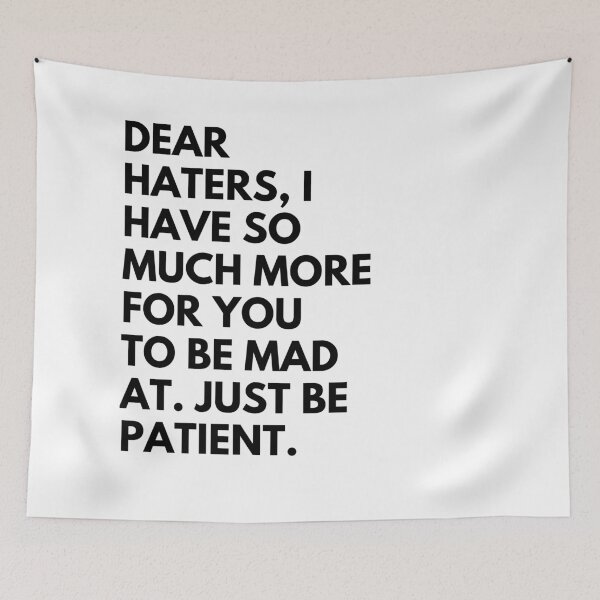 Item preview, Dear haters, I have so much for you to be mad at. Just be patient. designed and sold by Reallife14.