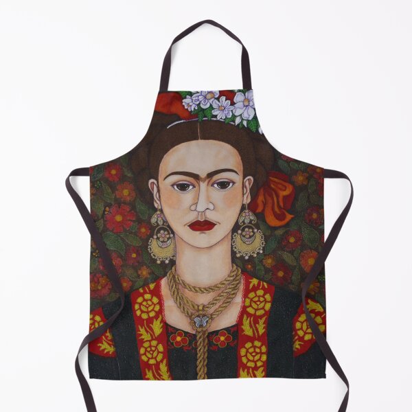Artikelvorschau, Frida Kahlo mit Schmetterlingen entworfen und verkauft von Madalena Lobao-Tello.
