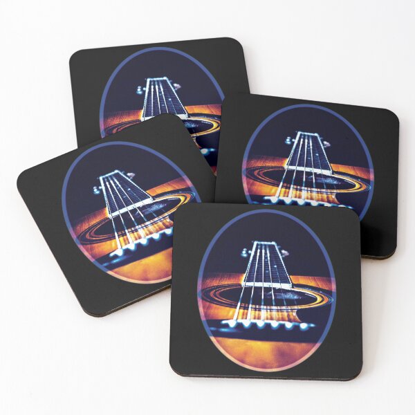 Item preview, Acoustic Guitar abstract oval design by Justin Cobb designed and sold by Justin Cobb.