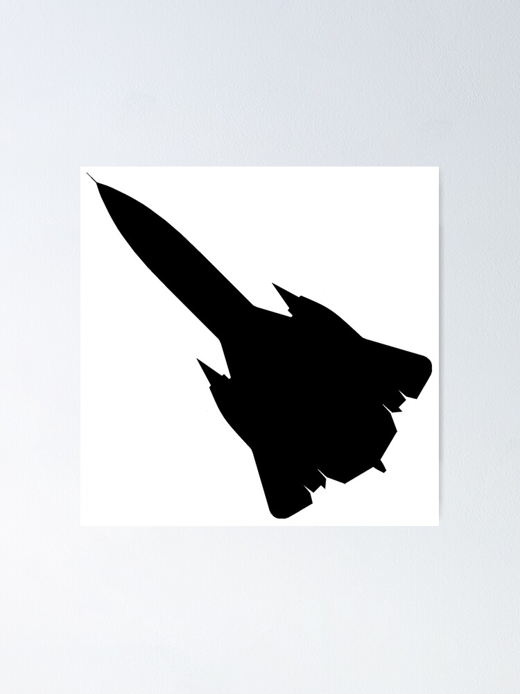 &ldquo;SR-71 Blackbird aircraft silhouette&rdquo; Poster for Sale by skippyscage