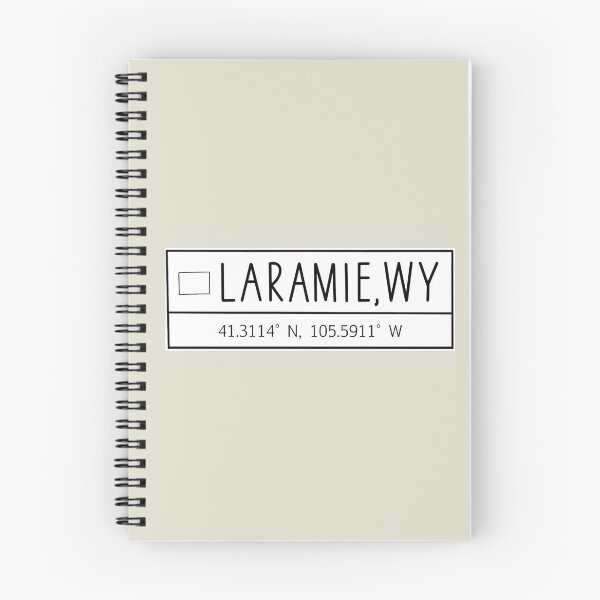 Artikelvorschau, Laramie Wyoming Koordinaten Emblem entworfen und verkauft von Emily Designs.