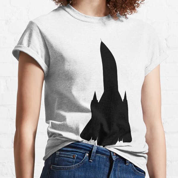 SR-71 Blackbird aircraft silhouette Classic T-Shirt