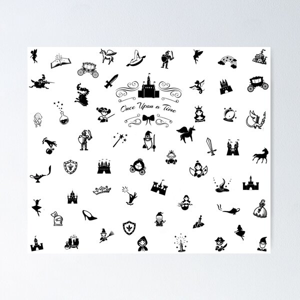 Item preview, Fairytale Print in Black and White designed and sold by QueenElectro.