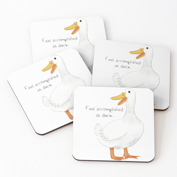 Item preview, Feel Accomplished As Duck | words on left  designed and sold by KanComics.