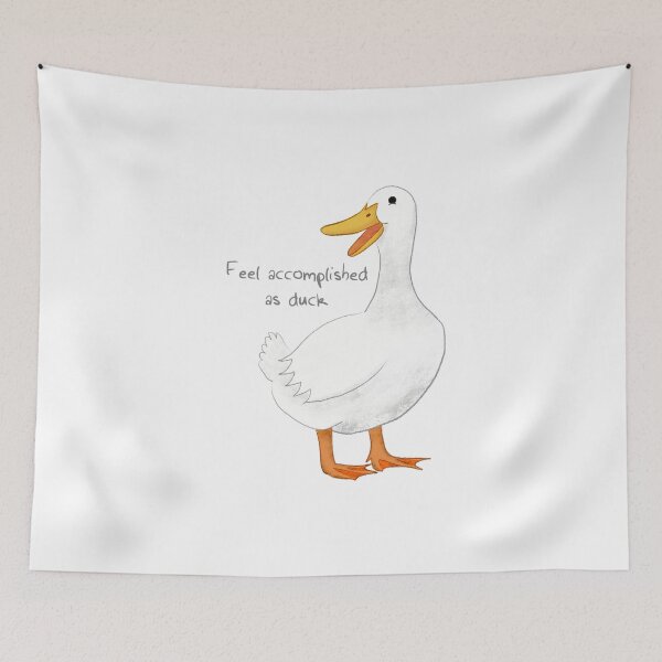 Item preview, Feel Accomplished As Duck | words on left  designed and sold by KanComics.