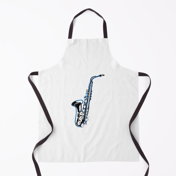Item preview, saxophone doodle draw! light blue - Modern abstract art - digital paint by Iona Art Digital designed and sold by IonaArtDigital.