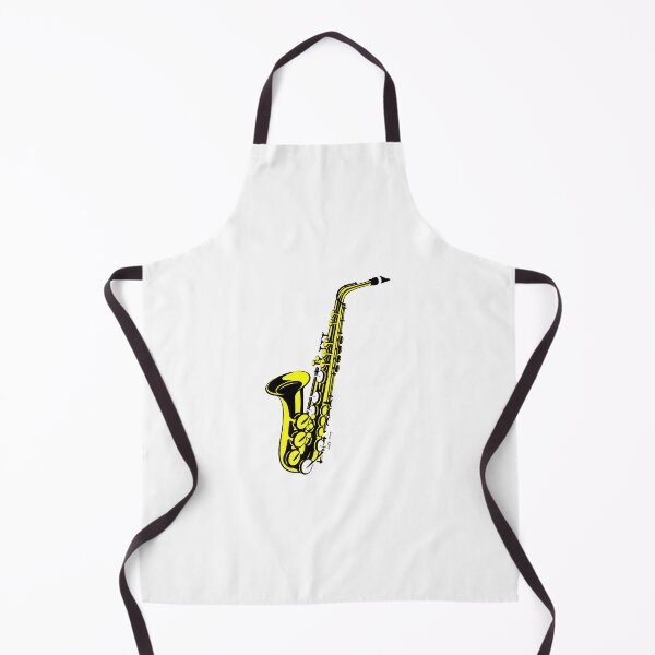 Item preview, saxophone doodle draw! Yellow - Modern abstract art - digital paint by Iona Art Digital designed and sold by IonaArtDigital.