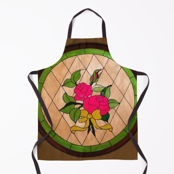 Item preview, Rose stained glass window designed and sold by stina-bee.