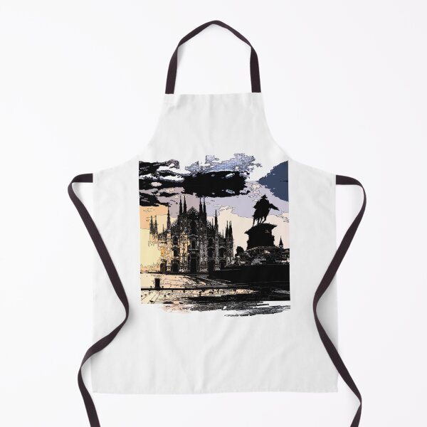 Item preview, MILANO duomo art sunseet dark- ITALY - Digital art painted by Iona Art Digital designed and sold by IonaArtDigital.