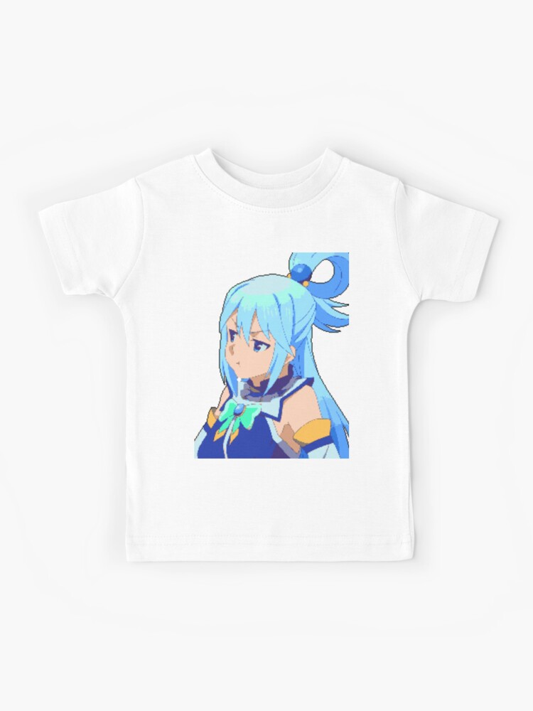 Erza Scarlet Pixel Art Kids T-Shirt by owopixels