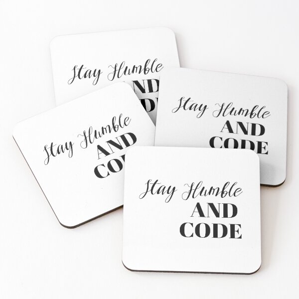 Item preview, Stay Humble and Code designed and sold by ZayedDesigns.