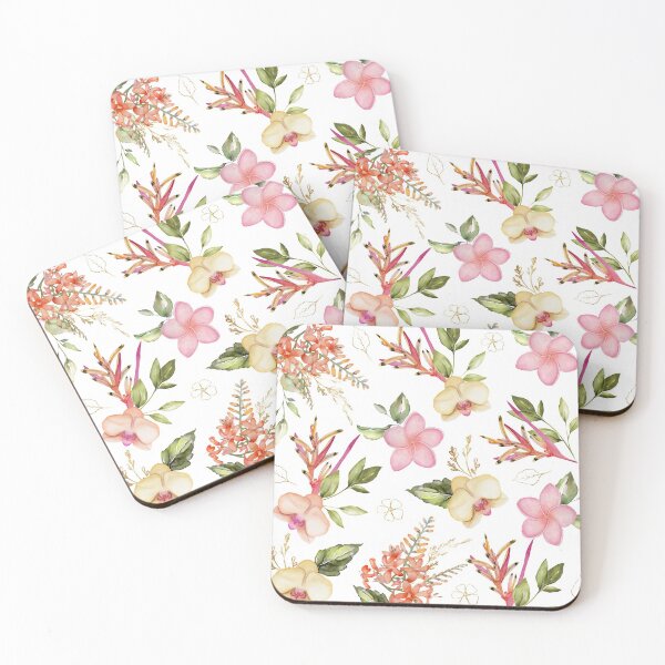 Item preview, Happy Tropical Watercolor Pattern designed and sold by DaisyMarroquin.
