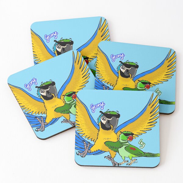 Item preview, George and Ivy Parrots designed and sold by Skye Elizabeth  Carroll.