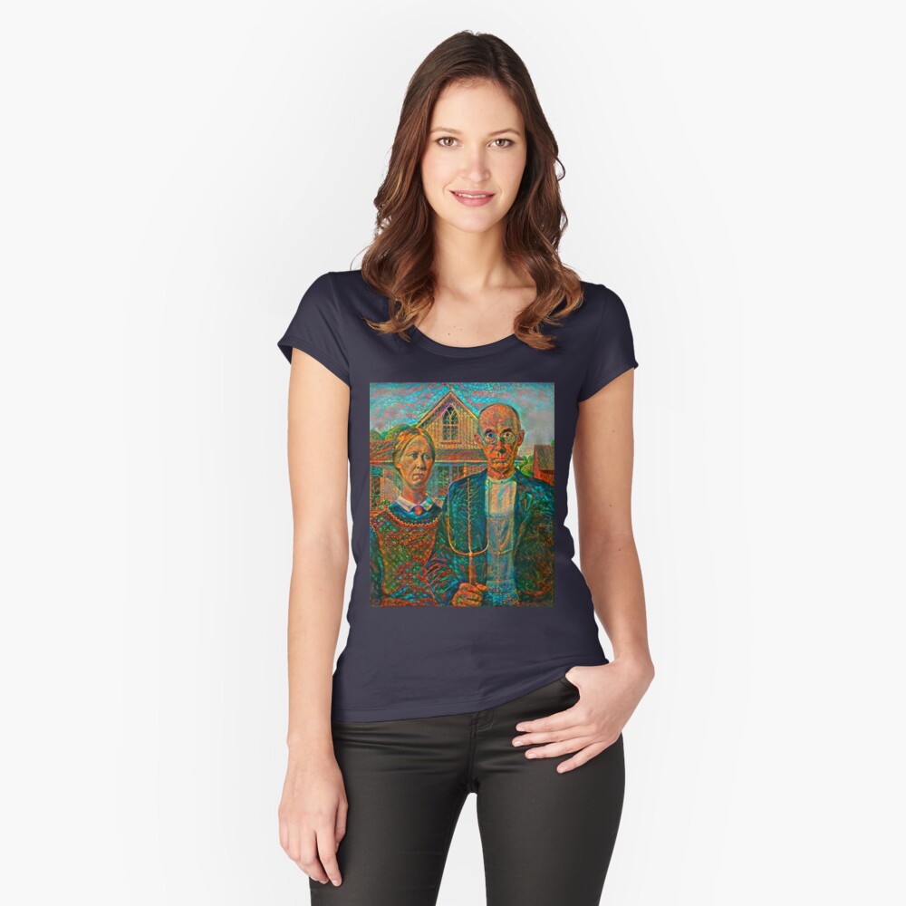 Item preview, Fitted Scoop T-Shirt designed and sold by blackhalt.