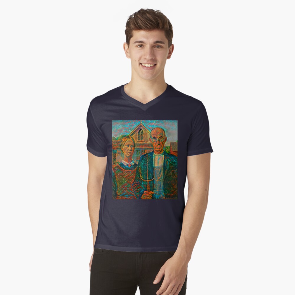 Item preview, V-Neck T-Shirt designed and sold by blackhalt.