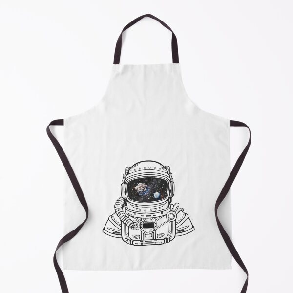 Item preview, SPACEMAN RAINBOW MEETS ASTEROID black and white - white/ Asteroid Day - digital art - by Iona Art Digital designed and sold by IonaArtDigital.