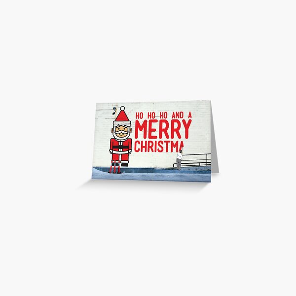 Virtual Christmas Graffiti, Italian Club, Hobart Tasmania Greeting Card
