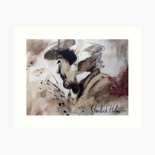 Item preview, Sherlock Holmes - acrylic painting designed and sold by mrminorr.