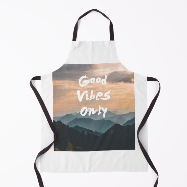 Artikelvorschau, GOOD VIBES ONLY / handschriftliche Landschaft - weißer Text - von Iona Art Digital entworfen und verkauft von IonaArtDigital.