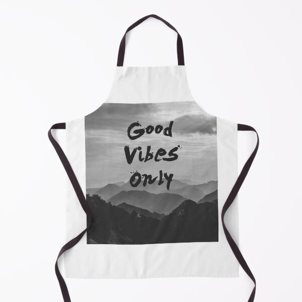 Artikelvorschau, GOOD VIBES ONLY / handschriftliche Landschaft - schwarz und weiß - von Iona Art Digital entworfen und verkauft von IonaArtDigital.