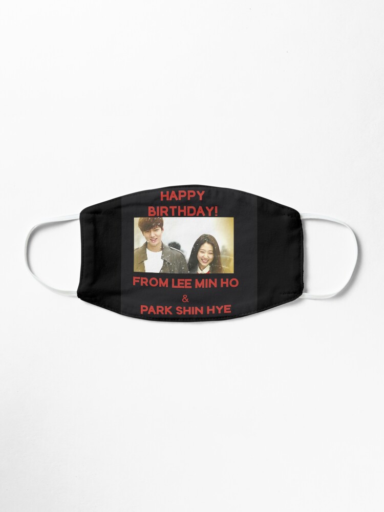Alternate view of Happy Birthday From Lee Min Ho + Park Shin Hye Mask