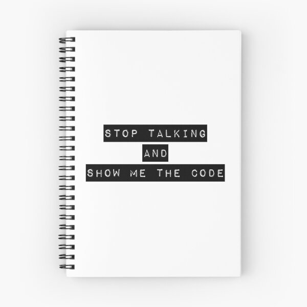 Item preview, Stop Talking and Show me The Code designed and sold by ZayedDesigns.