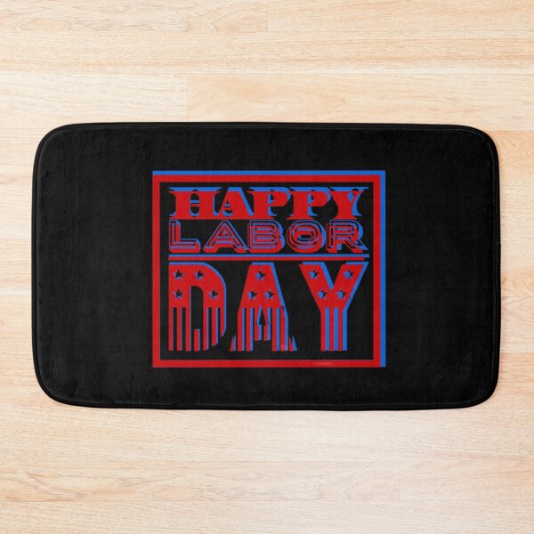 Item preview, Red and Blue American Flag Happy Labor Day designed and sold by Life Is Beautiful.