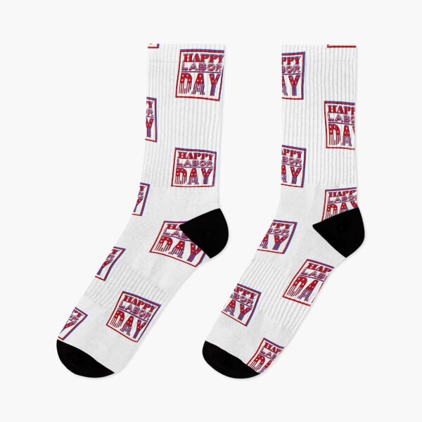 Item preview, Red and Blue American Flag Happy Labor Day designed and sold by Life Is Beautiful.