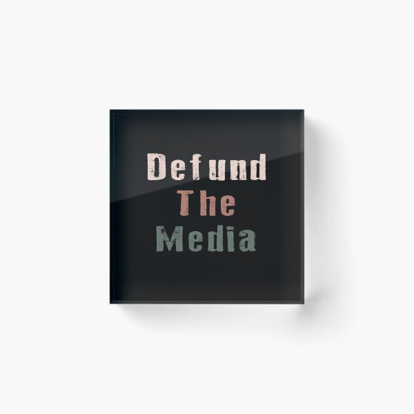 Item preview, retro vintage defund the media designed and sold by AnimaLovers.
