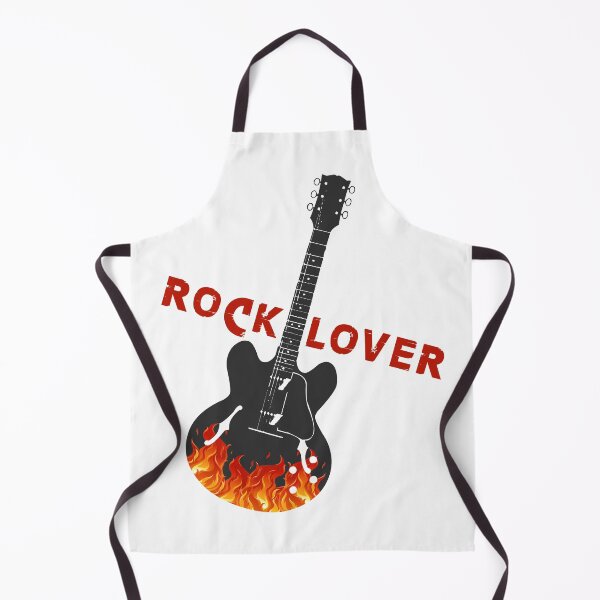 Item preview, ROCK LOVER guitar in flames-digital paint by Iona Art Digital designed and sold by IonaArtDigital.