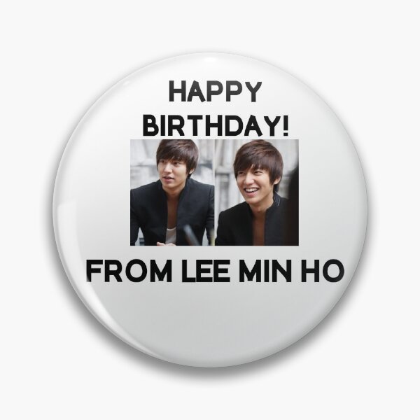 Item preview, Happy Birthday From Lee Min Ho  designed and sold by kpopkdramamerch.