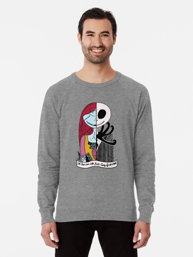 Jack and Sally Blink 182 I Miss You Lightweight Sweatshirt
