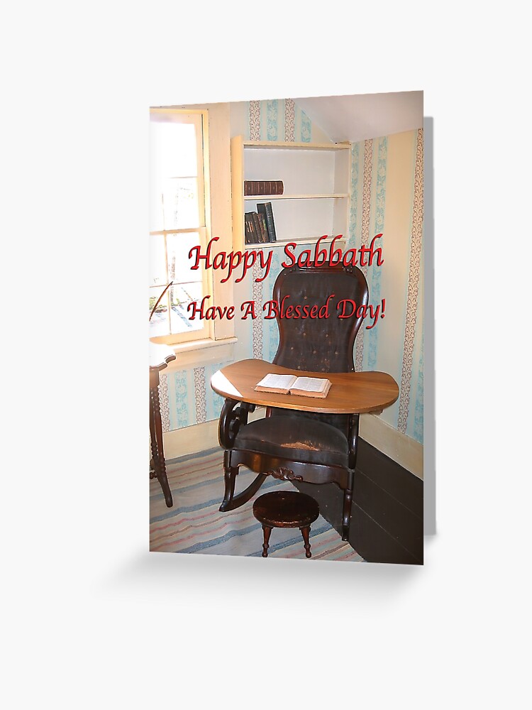 Happy Sabbath Have A Blessed Day Greeting Card
