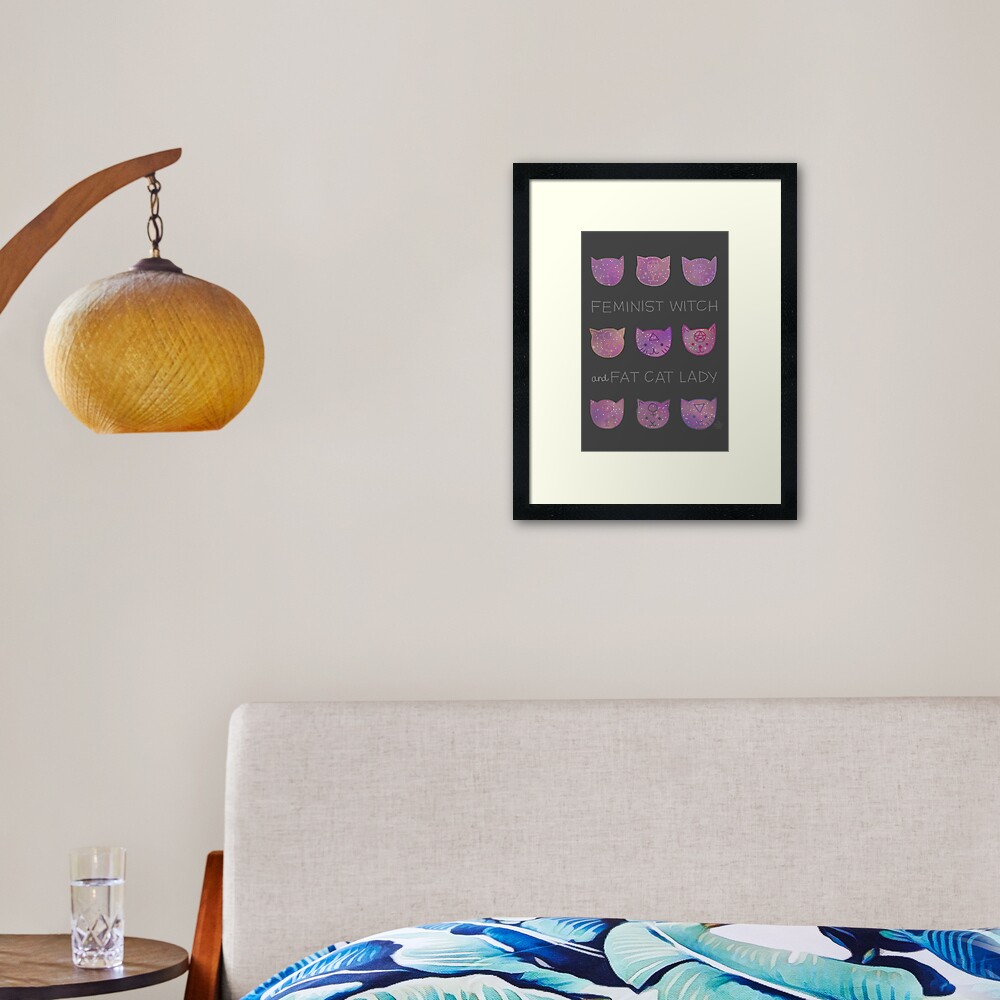 Item preview, Framed Art Print designed and sold by glorifyobesity.