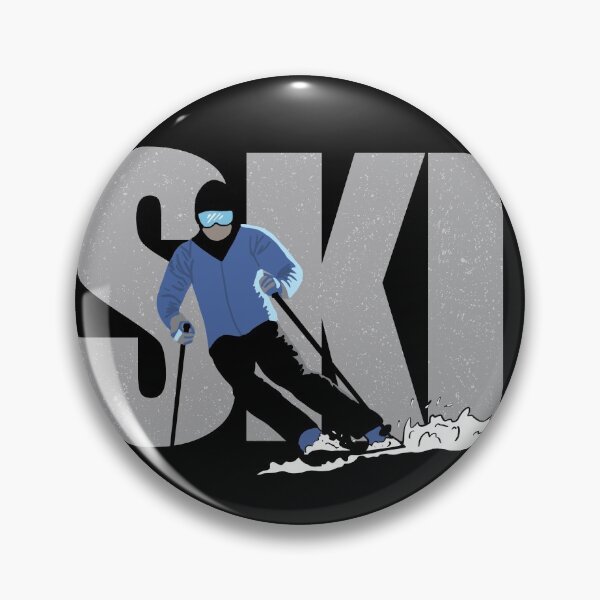 Item preview, Ski with black background designed and sold by Quick Brown Fox Canada.