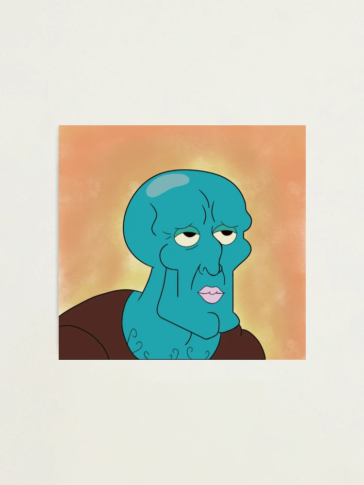 Handsome Squidward - Spongebob Photographic Print for Sale by