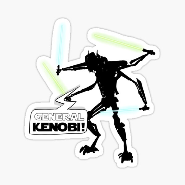 Vista previa del artículo con la obra «General Kenobi!», diseñado y vendido por gardengorgon.