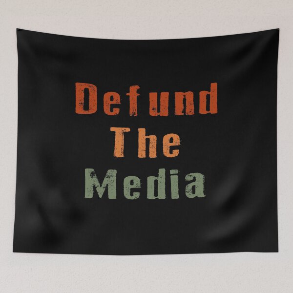 Item preview, retro vintage defund the media designed and sold by AnimaLovers.