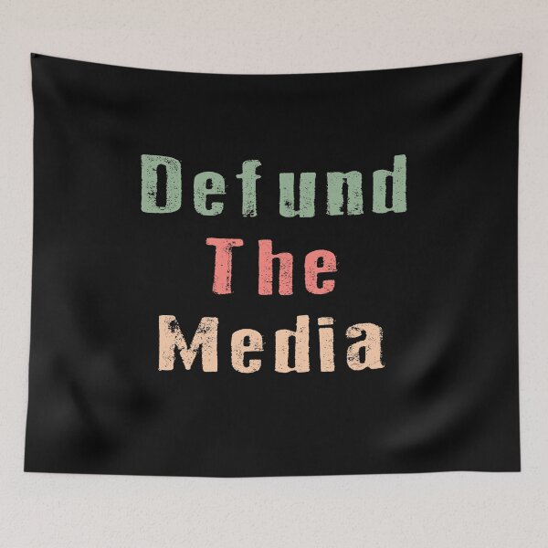 Item preview, Retro vintage defund the media designed and sold by AnimaLovers.