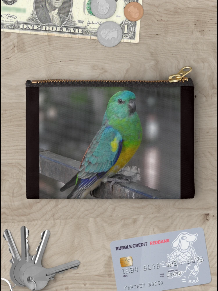 Thumbnail 3 of 4, Zipper Pouch, Red Rumped Parrot designed and sold by CathsImages.