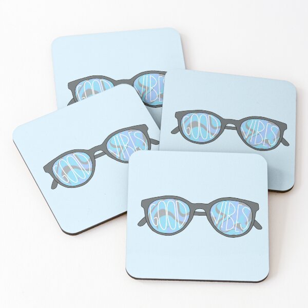 Item preview, blue good vibes sunglasses designed and sold by jdesigns-.