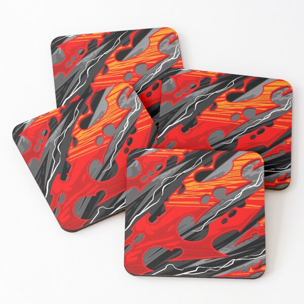 Item preview, Fire Red & Black Pattern designed and sold by Zen-Dragon.