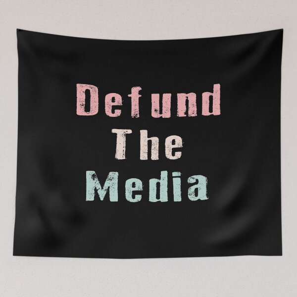 Item preview, Retro vintage defund the media designed and sold by AnimaLovers.