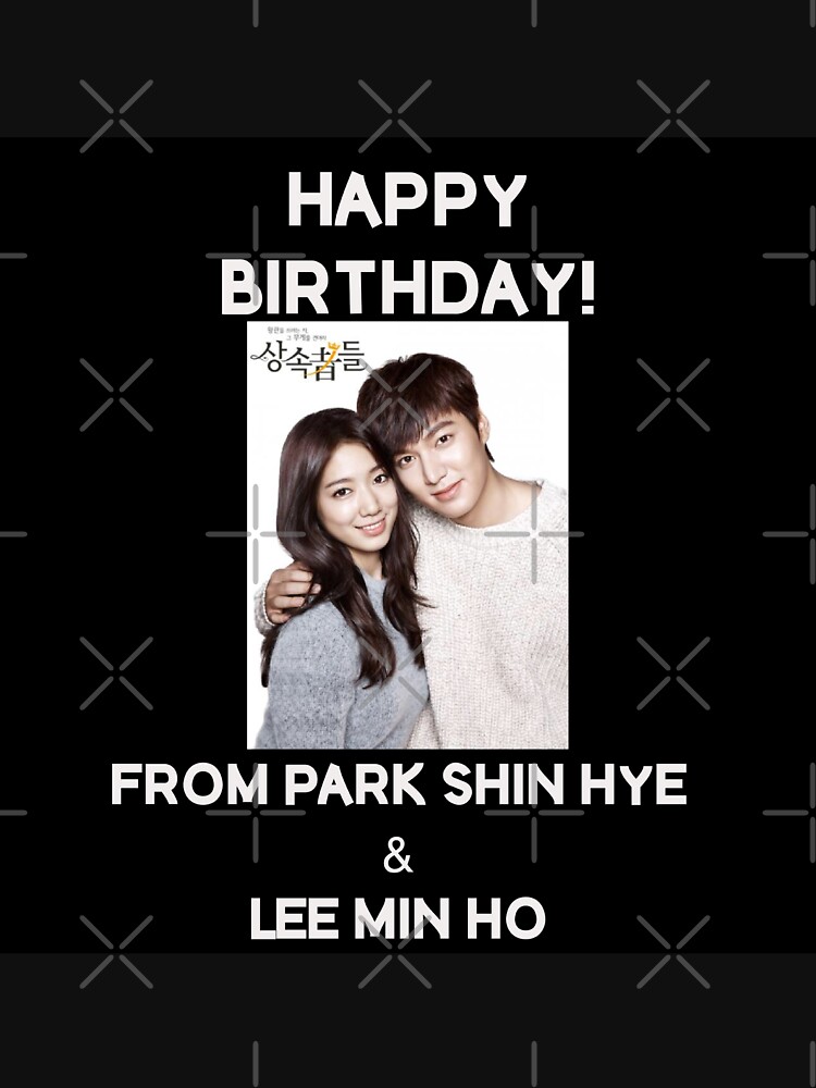 Happy Birthday From Park Shin Hye + Lee Min Ho by kpopkdramamerch